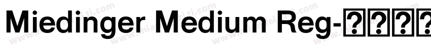 Miedinger Medium Reg字体转换